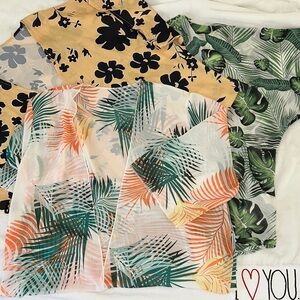 Three (3) Chiffon Kimono Cover-Ups